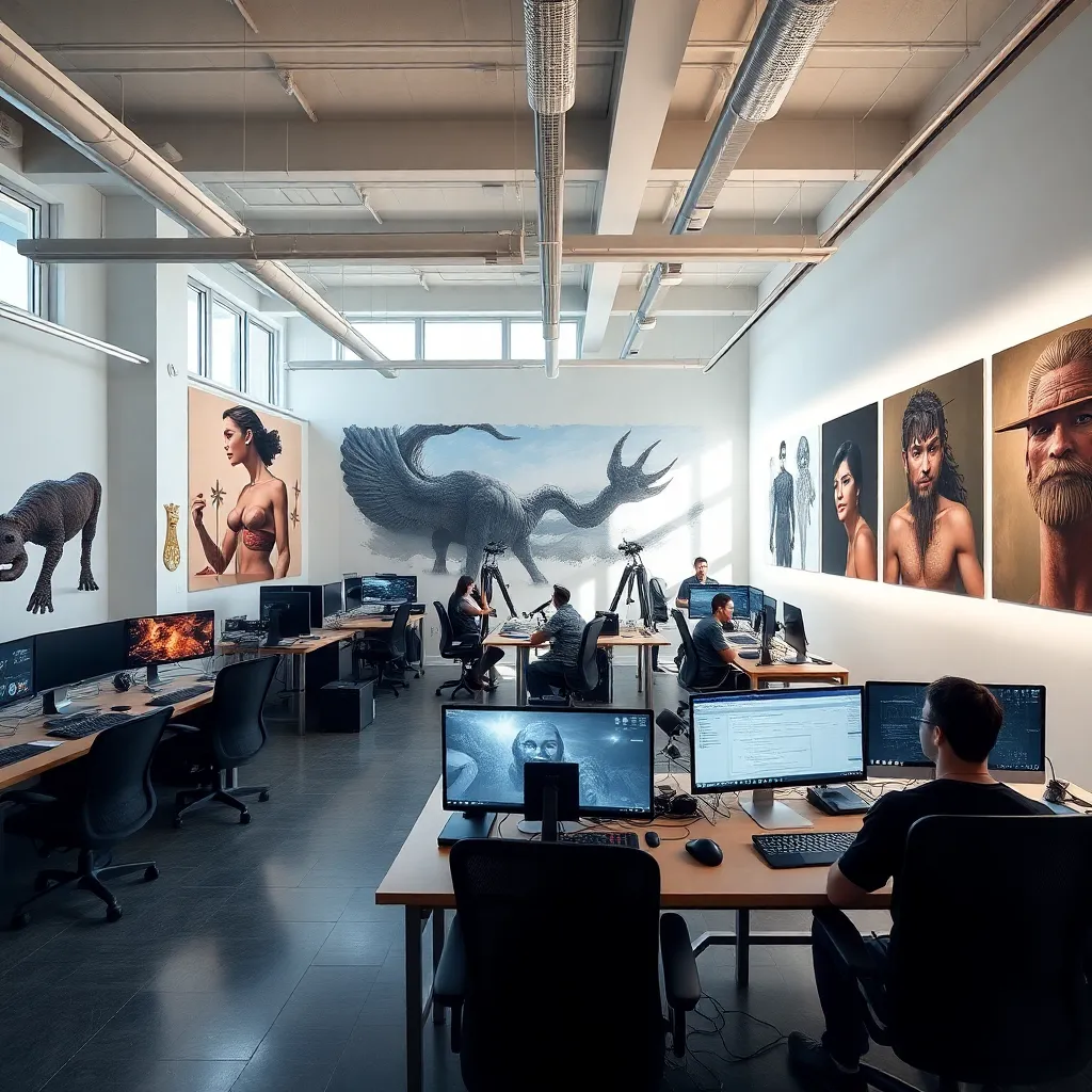 Taller intensivo de escultura digital en Valencia con profesionales trabajando en tabletas gráficas