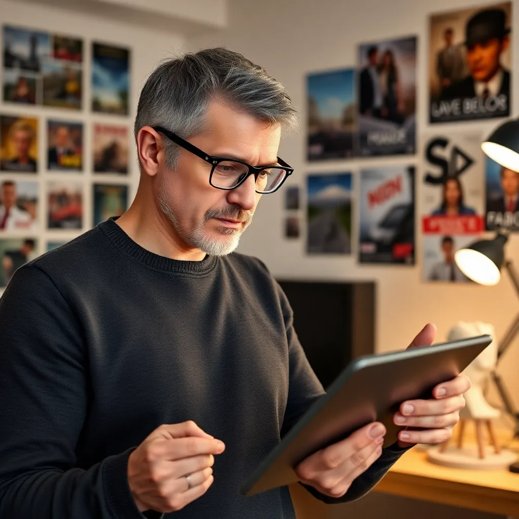 Artista español creando un personaje 3D en un estudio profesional