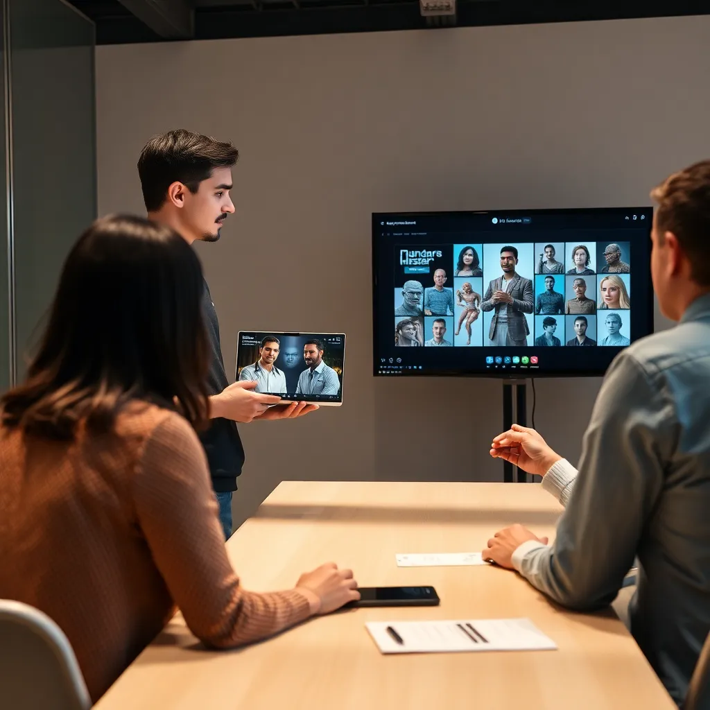 Artista trabajando en Blender con un modelo de personaje